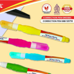 GREEBEL Correction Pen / GBC 120710 (1PCS) / Penghapus Pulpen Cair / Tipe x / Tip X Cepat Kering