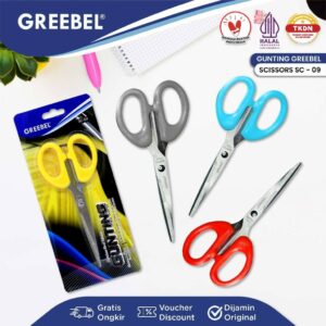 GREEBEL Gunting Sedang Scissor (SC-09) / Gunting Dapur Sedang Anti Karat Nyaman Digunakan
