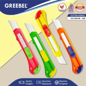 PARKO Cutter Kater [12PCS] PK-501 Kater Besar Anti Karat Tajam