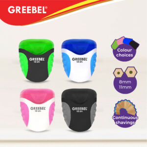 GREEBEL SHARPENER 104 / Serutan / Rautan anak sekolah lancip anti patah