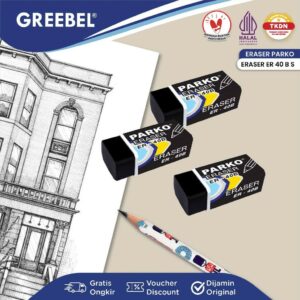 PARKO Eraser Stip Hapusan ER-40B S (PCS) Penghapus Pensil / Alat Tulis Sekolah