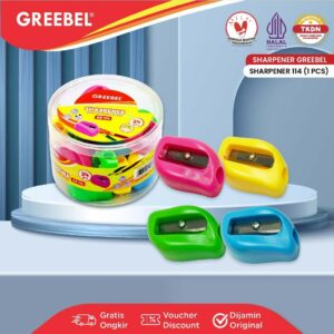 GREEBEL Rautan Pensil Serutan Sharpener 114 (PCS)