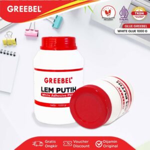 GREEBEL Lem Kertas White Glue 1Kg (1000G / PCS) / Lem Kertas / Lem Putih