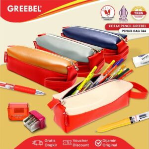 GREEBEL Kotak Pensil / Tempat Pensil (0149-4-044) / Pencil Case / Pensil Bag Anak Sekolah