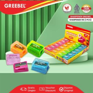 GREEBEL Rautan Pensil Serutan Sharpener 116 (PCS)