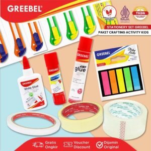 GREEBEL PAKET CRAFTING ACTIVITY KIDS / Stationary / Stationery Set alat tulis