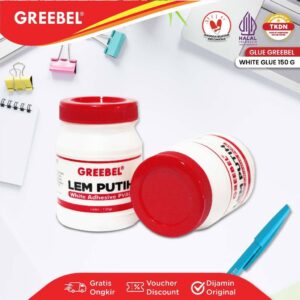 GREEBEL Lem Kertas White Glue 150 Gram (150G / PCS) / Lem Kertas / Lem Putih