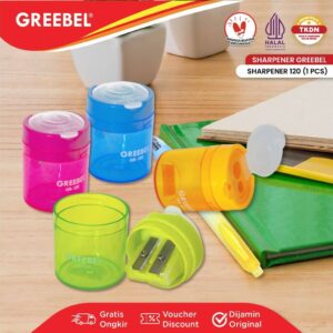 GREEBEL Rautan Pensil Serutan Sharpener 120 (PCS) / Rautan Pensil