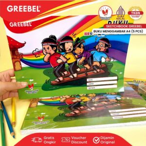 GREEBEL Buku Gambar A4 (5PCS / PACK) / Sketch Book 16 Halaman (B GAMBAR A4)