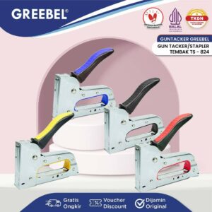 GREEBEL Stapler Tembak / Gun Tacker (TS 824) Guntacker Stepler Staples Tembak
