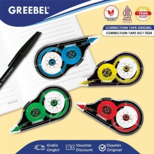 GREEBEL Correction Tape GCT-1924 / Tip Ex Kertas Roll Pita Koreksi Pulpen
