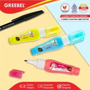 GREEBEL Correction Pen Cair Tip Ex / GBC 120706 (1PCS) Stipo Tip-Ex
