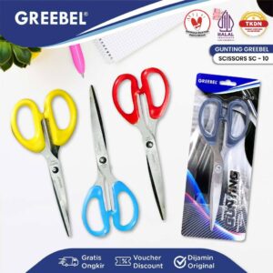 GREEBEL Gunting Besar Scissor (GUNTING (SC-10) / Gunting Stainless / Anti Karat Nyaman Digenggam