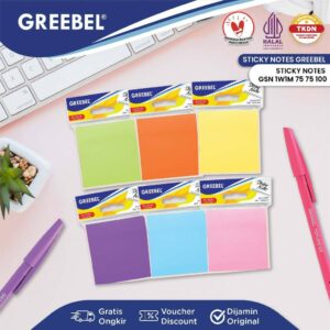 GREEBEL Sticky Note / Catatan Notepad GSN 1W1M 75 75 100
