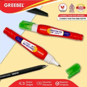 GREEBEL Correction Pen Cair Tip Ex / GBC 120716 (PCS) Stipo Tip-Ex