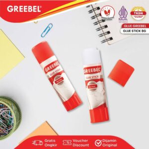 GREEBEL Glue Stick Lem Kertas (8G 1 PCS) / Lem Stik Batang Aman untuk Anak