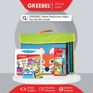 GREEBEL PAKET ALAT TULIS 614 SMALL-ALAT TULIS LENGKAP, KRAYON, PENSIL WARNA, PULPEN, PENSIL, RAUTAN