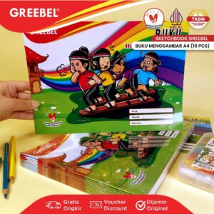 GREEBEL Buku Gambar A4 (10PCS / PACK) / Sketch Book 16 Halaman (B GAMBAR A4)