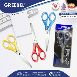 GREEBEL Gunting Scissor Stainless (SC-03) / Gunting Dapur Anti Karat Nyaman Digunakan
