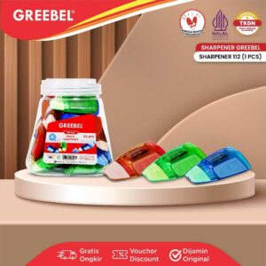 GREEBEL Rautan Pensil Serutan Sharpener 112 (PCS)