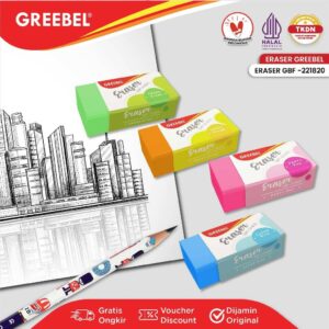 GREEBEL Eraser Stip Hapusan GBF-221820 (PCS) Penghapus Pensil
