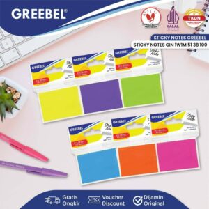 GREEBEL Sticky Note / Catatan Notepad GSN 1W1M 51 38 100