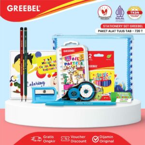 GREEBEL Paket Alat Tulis Tempat Pensil / Stationery Set 720T / Bingkisan Hampers Ulang Tahun Anak Hadiah Lomba