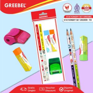 GREEBEL Alat Tulis Set / Stationery Set 202308-113 / Paket Alat Tulis / Hampers Ulang Tahun Kado Anak