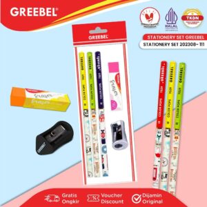 GREEBEL Alat Tulis Set / Stationery Set 202308-111 / Paket Alat Tulis / Hampers Ulang Tahun Kado Anak