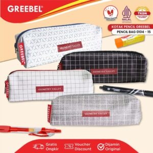 GREEBEL Kotak Pensil / Tempat Pensil (0104-15) / Pencil Case / Pensil Bag Anak Sekolah