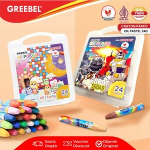 PARKO Crayon 24 Warna / Krayon Oil Pastel 24 Warna