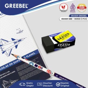 GREEBEL Eraser Stip Hapusan GBB-140930M (1 PCS) Penghapus Pensil