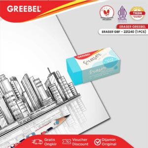 GREEBEL Eraser Stip Hapusan GBF-221240S 4 Color (1 PCS) Penghapus Pensil