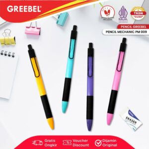 GREEBEL Pensil Mekanik PM-009 Sketch (1PCS) / Mechanical Pencil Penghapus / Propelling Pencil Mechanic